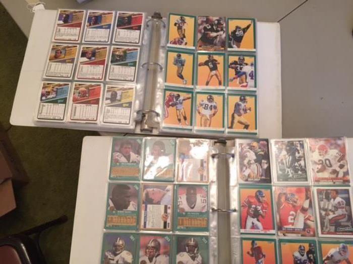 Topps, Freer 1991 and 1992, NFL And Score Football Cards.  These Are Mostly Football, But There Are A Few Pages That Have Baseball.  