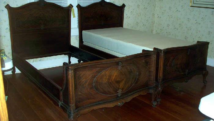 Antique twin beds