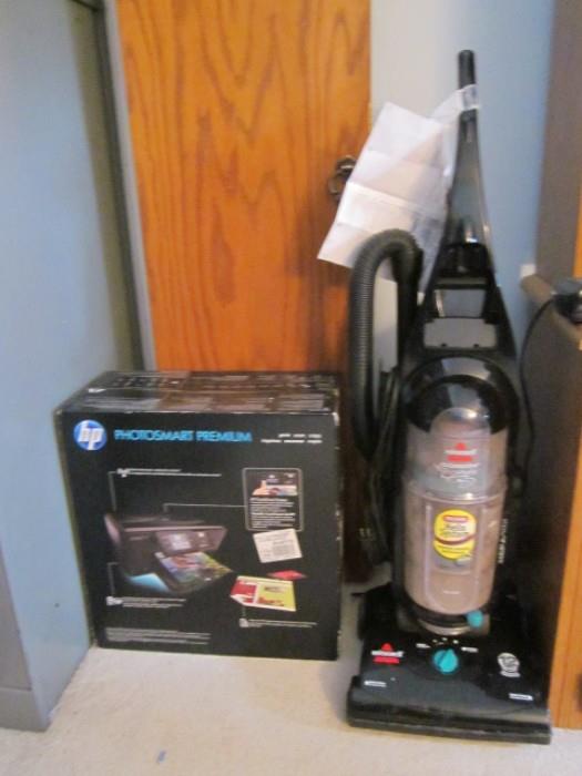 One of two sweepers and new in box wireless & bluetooth printer.