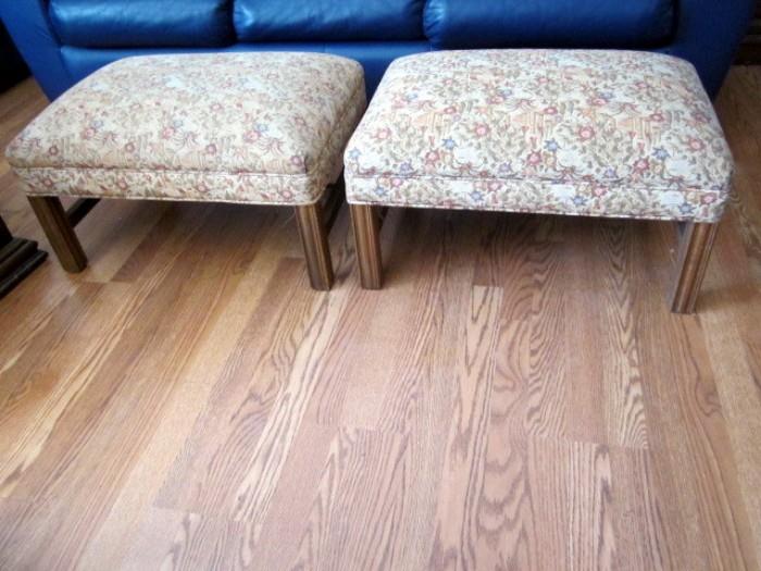 Pair of Vintage Chippendale style foot stools