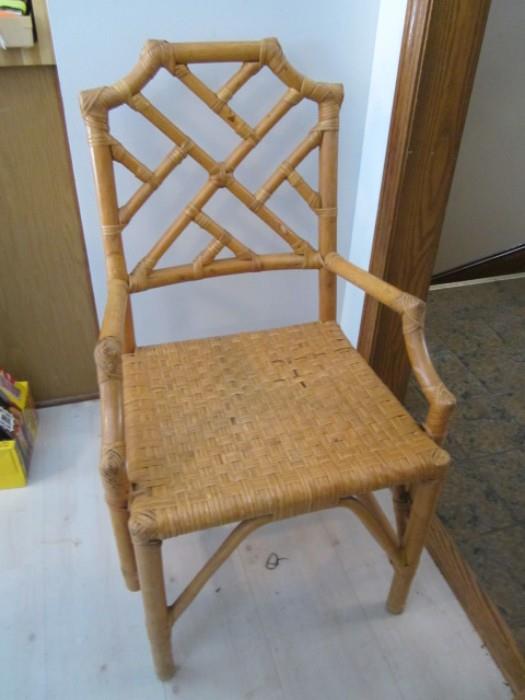 Bamboo style side chair.