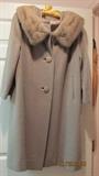 VINTAGE COAT WITH FUR COLLAR