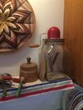 butter churn, butter paddle, butter mold