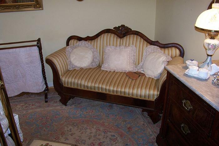 Wonderful size - a pretty Victorian love seat