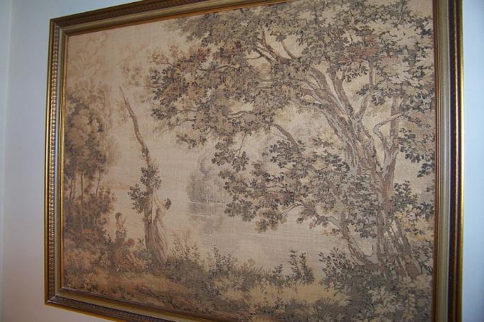 Belgium framed tapestry (one of several)