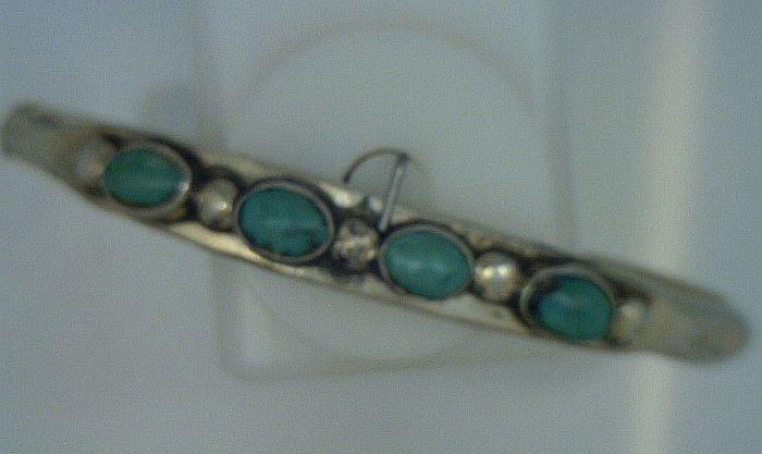 Sterling bracelet with turquoise stones