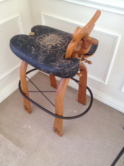 Unique saddle stool