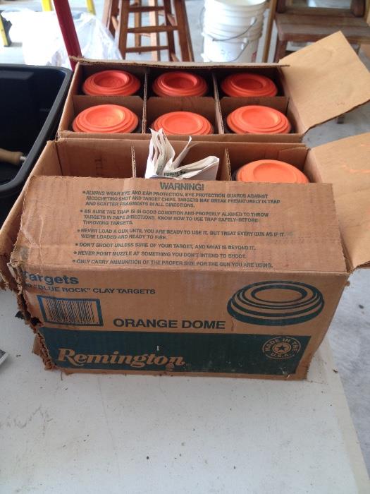 Remington target practice disk - orange domes