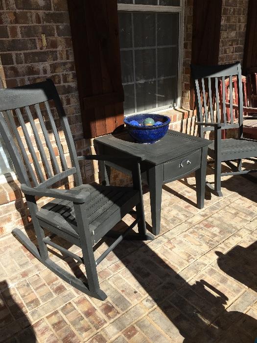 Rocking chair patio set