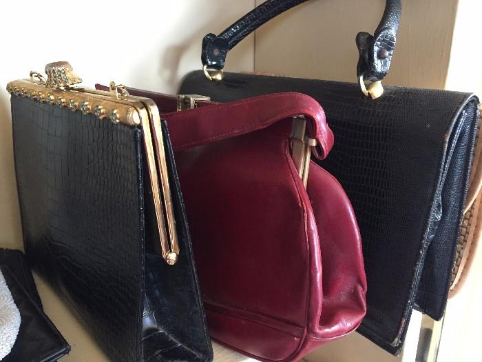 vintage handbags - leather