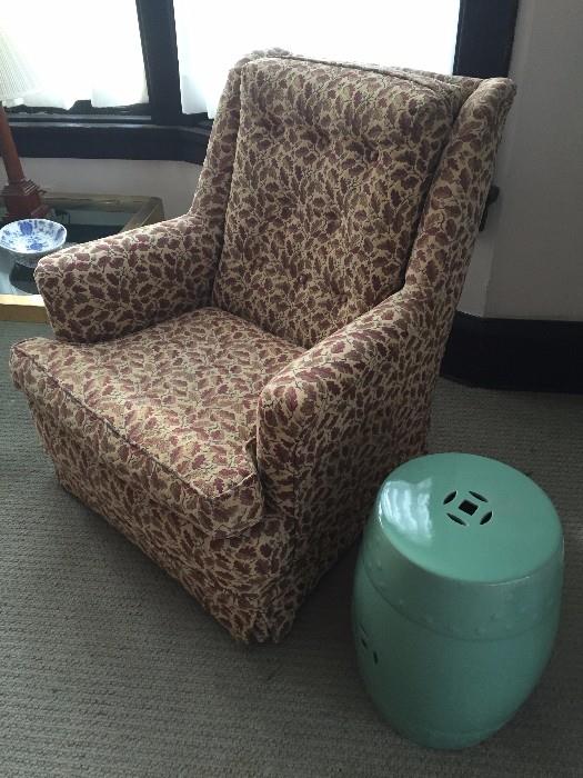 comfy chair & garden stool
