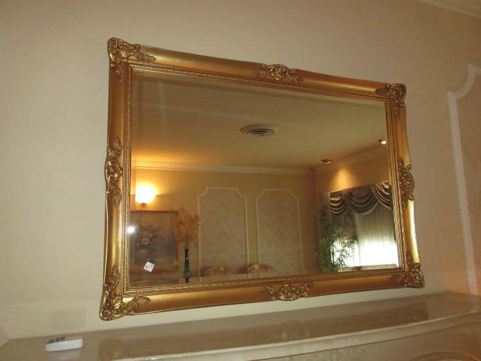 large beveled glass mirror