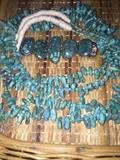 TURQUOISE NEGGET NECKLACE AND TURQUOISE BRACELET