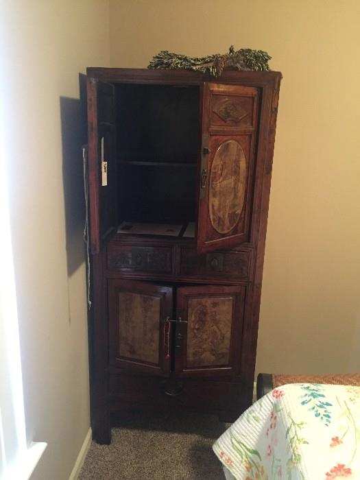 ANTIQUE ASIAN HAND-MADE CABINET