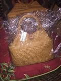 WICKER HANDBAG