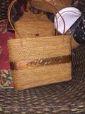 WICKER HANDBAG