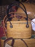 WICKER HANDBAG