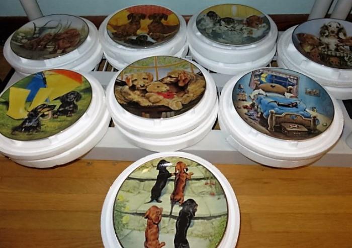 Danbury Mint Dachshund Collector Plates 