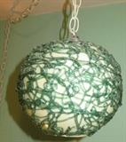 Mid Century Modern Spun Lucite Spaghetti Swag Light