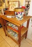 Sewing Thread, Buttons, Craft Tables
