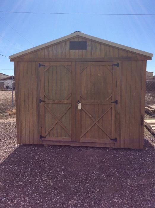   Pro-panel Storage building double doors hard wood 10w X 12l X 8h