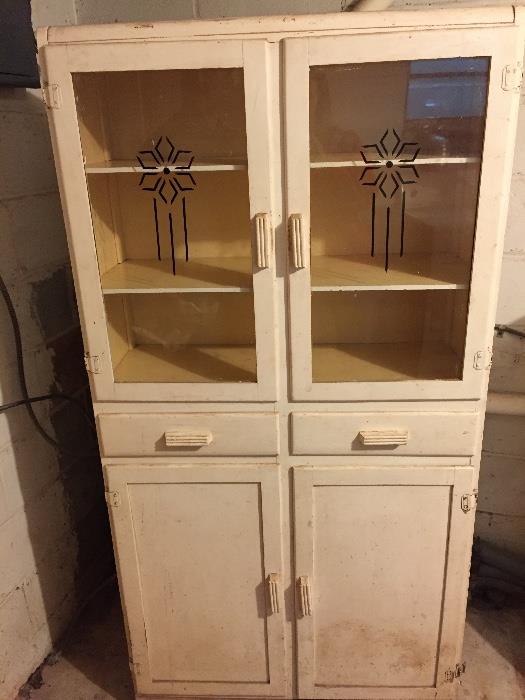 Vintage kitchen storage cabinet