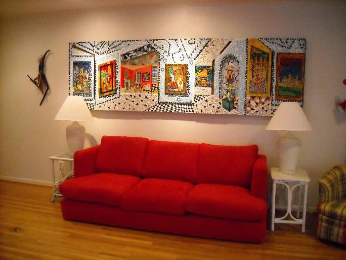 Large Mosaic (world`s styles of art ) by Gerardo Leccese , SC   -- Very nice piece 
