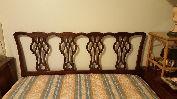 chippendale queen head board and mattress is for sale, too!!