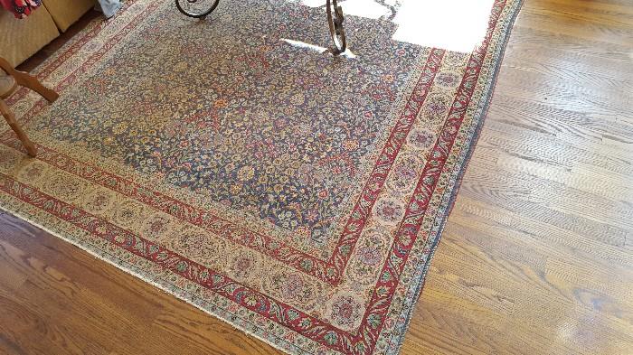 very old rug that the homeowner had insured for thousands Hereke