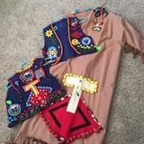 Campfire Girls beaded vests and dress