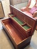 Beautiful cedar chest with waterfall top!