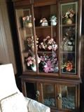 We have the market for all your dried flower arrangements along with a nice display cabinet with mirrored lower door fronts!