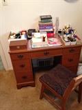 Another desk along with office supplies!