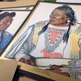 Chief Short Man, from the portfolio of Pikuni and Kainah Tribes of Blackfoot Indians, Glacier National Park, copyright Great Northern Railroad, there are nine images in the portfolio we are offering