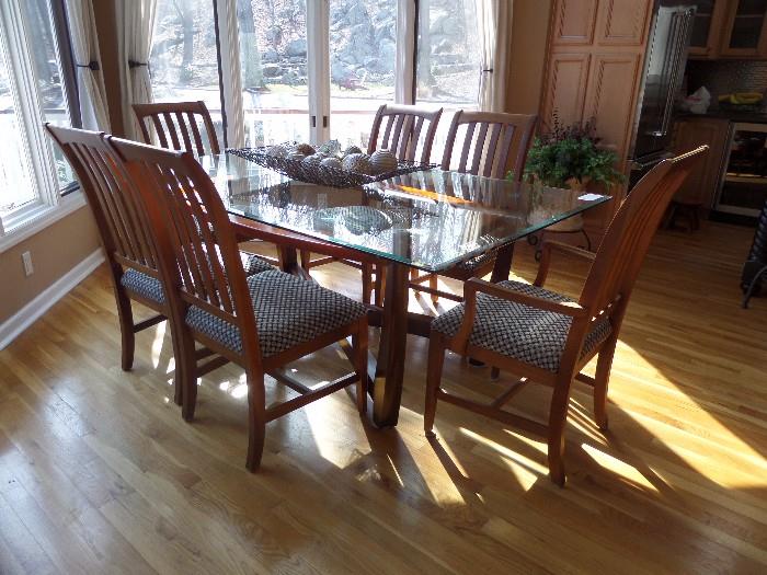 Dining table and chairs.  Perfect condition.  Entire home is spotless. 