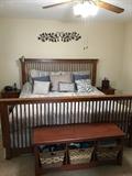 King size oak bed frame. 