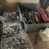 Assorted sockets and wrenches. 