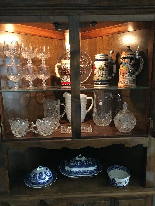 Crystal Goblets and Vintage Steins