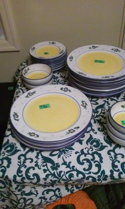 A partial set of Plates and Bowls.