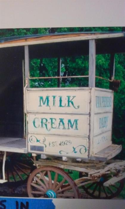 Authentic Antique New Jersey Dairy Farm Milk and Cream Wagon.  Please bring your own horses.