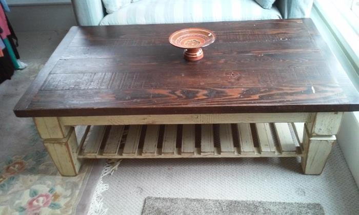 Sundance Catalogue - Fancy Wooden Oversized Coffee Table.