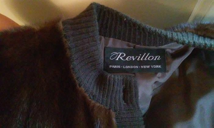 Revillon Mink Jacket label.
