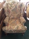 Fabric woven flower arm chair