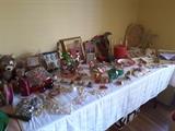 Collection of Small, Medium, Large Christmas Decorations and ornaments, cards, bows