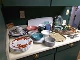 Variety of Kitchen Plates, Bowls, Cups, Kitchen Tools, Trays, Heart Shape Form, Plastic Ware.