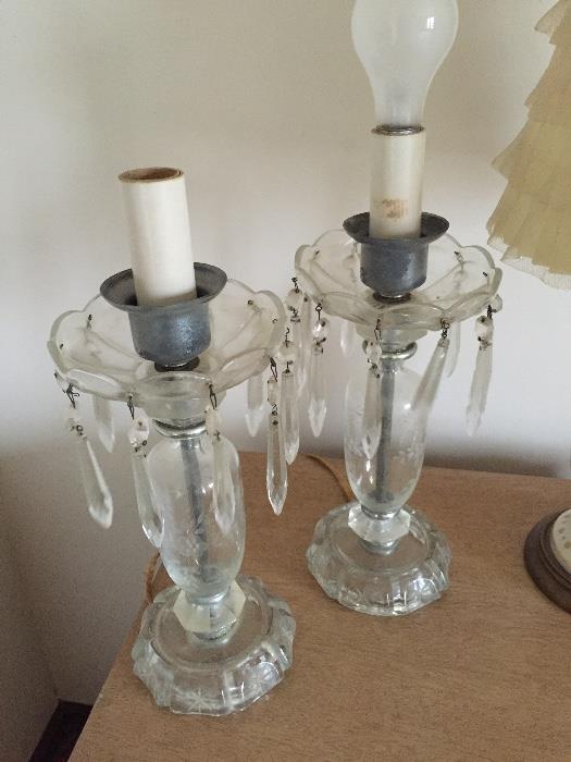 Venetian Glass lamps (2 available)
