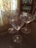 Crystal stemware over 200 years old