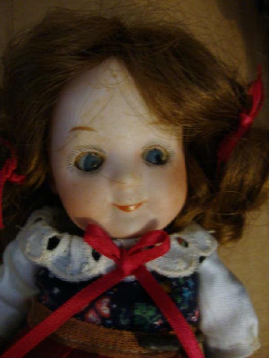 Bisque Head Doll - Rare 7' Gebruder Heubach 9573 Googly Eye