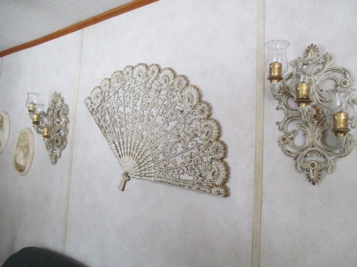 Wall sconces and matching Fan