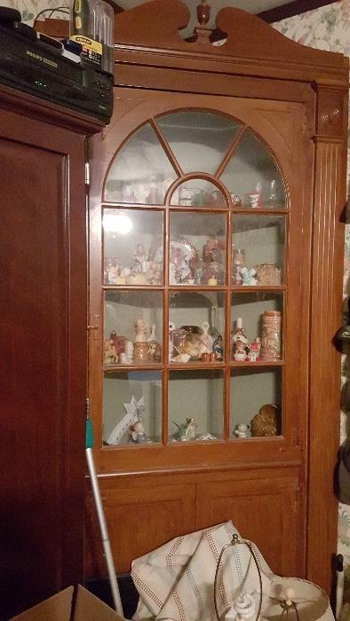 hand made cabinets - all types of collectables 